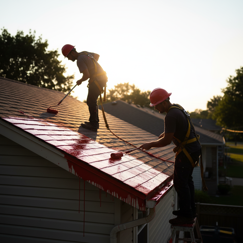 ทาสีหลังคาแบบใหม่