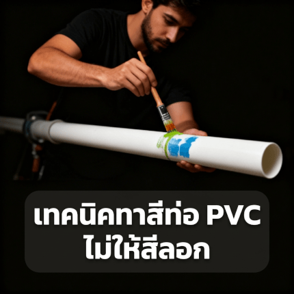 การทาสีท่อ PVC