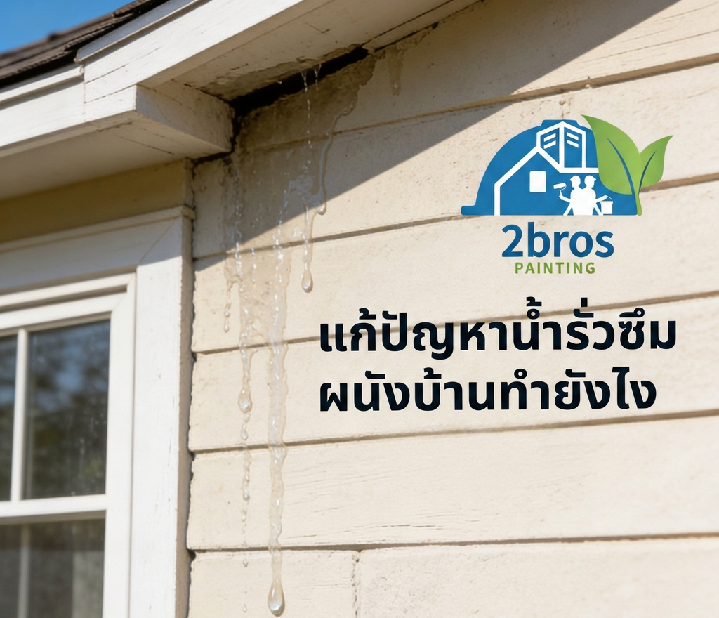 น้ำซึมเข้าผนังบ้านยังไง
