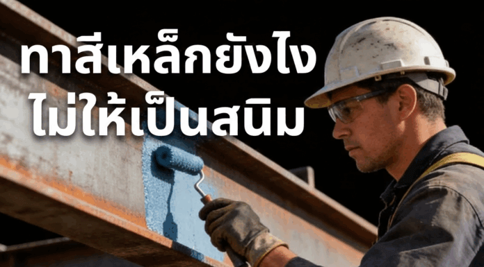 ทาสีเหล็กยังไงไม่ให้เป็นสนิม แบบมืออาชีพ ทาสีเหล็กให้ทน