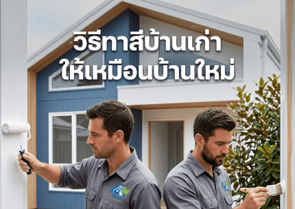 วิธีทาสีบ้านเก่า