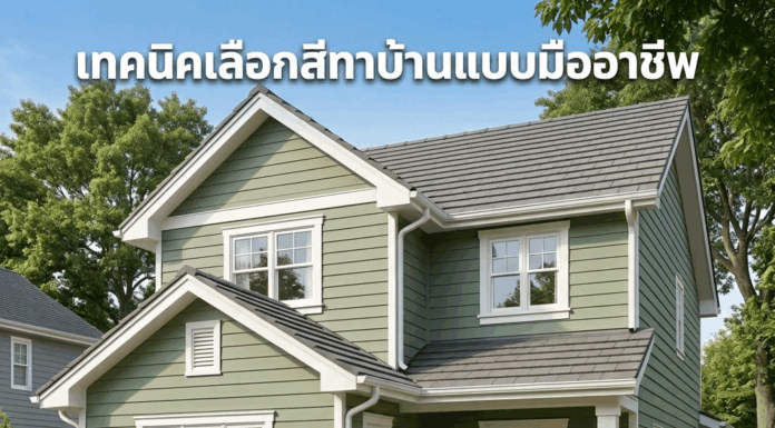 เทคนิคเลือกสีทาบ้านแบบมืออาชีพ เลือกสี ขั้นตอน