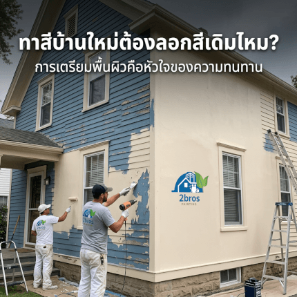การทาสีบ้านใหม่ ต้องลอกสีเดิม