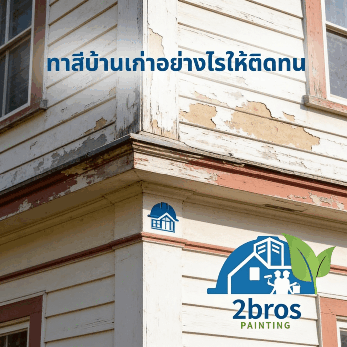 การทาสีบ้านเก่า 01 การทาสีบ้านเก่า