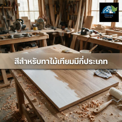 การทาสีไม้เทียมขั้นตอน