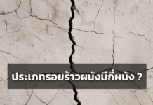 ประเภทรอยร้าวผนังมีกี่แบบ ?