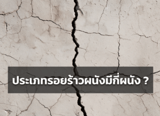 ประเภทรอยร้าวผนังมีกี่แบบ ?