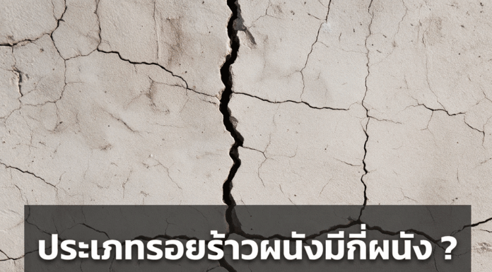 ประเภทรอยร้าวผนังมีกี่แบบ ?