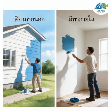 สีภายนอกภายใน